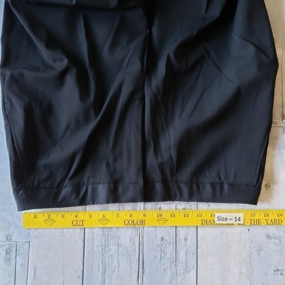 Unworn - Flat Front Ellen Tracy Black Pant - Size 14 - Picture 5 of 7